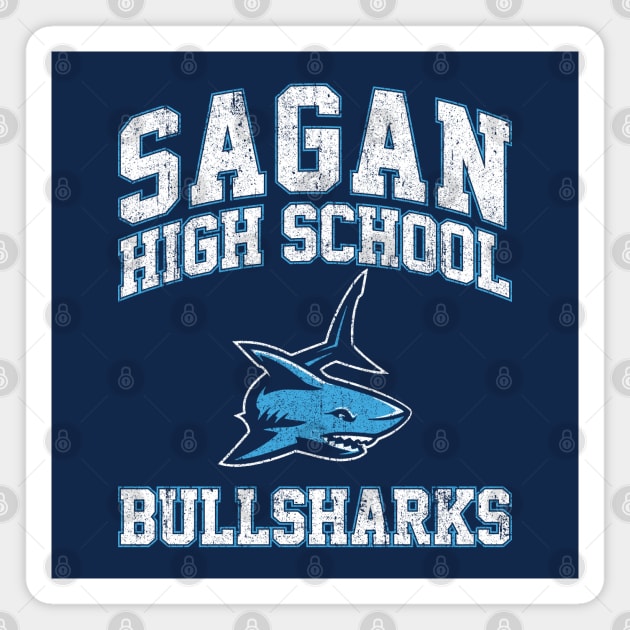 Sagan High School Bullsharks Magnet by huckblade